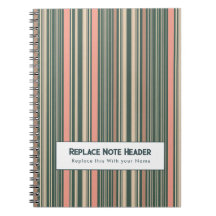 Personalized Vertical Stripe Teal Pink