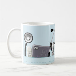 Personalized Veterinary Scrubs Light Blue Kaffeetasse