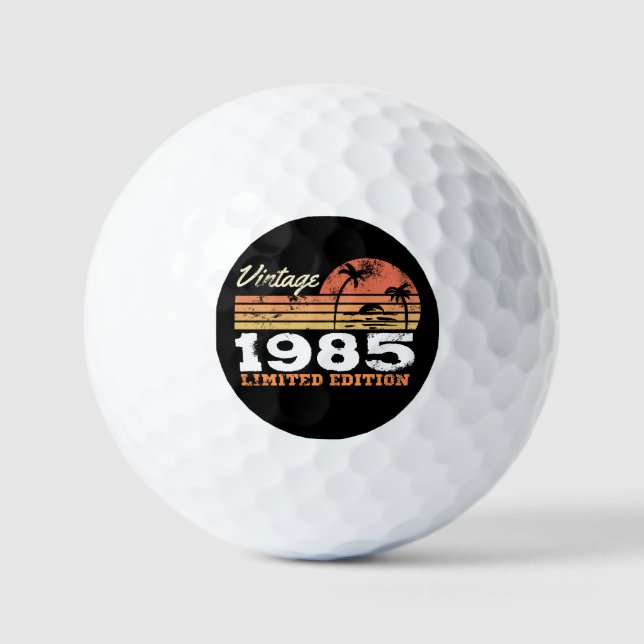 Personalized Vintage 1985 Limited Edition Golfball (Vorderseite)