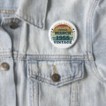 Personalized vintage birthday gift idea button<br><div class="desc">You can add some originality to your wardrobe collection with this vintage sunset graphic design with awesome typography font lettering, is a great gift idea for men, women, husbands, wife girlfriend, and a boyfriend who will love this one-of-a-kind artwork. The best amazing and funny holiday present for your happy birthday...</div>
