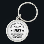Personalized vintage birthday gift schlüsselanhänger<br><div class="desc">You can add some originality to your wardrobe collection with this vintage classic birthday graphic design with awesome typography font lettering, is a great gift idea for men, women, husbands, wife girlfriend, and a boyfriend who will love this one-of-a-kind artwork. The best amazing and funny holiday present for your happy...</div>