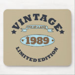 Personalized vintage birthday womens gift mousepad<br><div class="desc">You can add some originality to your wardrobe collection with this vintage retro graphic design with awesome typography font lettering, is a great gift idea for men, women, husbands, wife girlfriend, and a boyfriend who will love this one-of-a-kind artwork. The best amazing and funny holiday present for your happy birthday...</div>