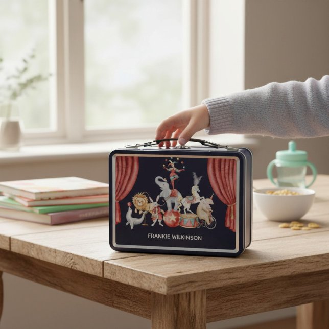 personalized Vintage Circus Performers Lunchbox (Créateur téléchargé)