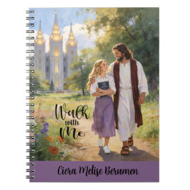 Personalized Walk with Me Christian LDS Journal2 Notizblock