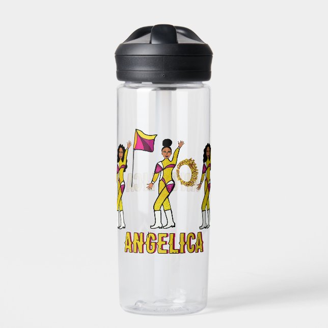 Personalized Water Bottle Gold Pink Blend #2 Trinkflasche (Vorderseite)