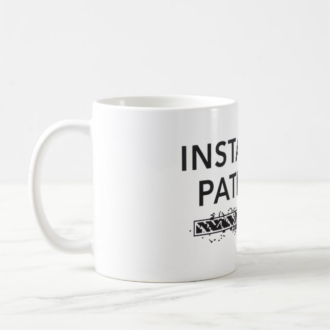 personalized water bottle, installing patience kaffeetasse (Links)