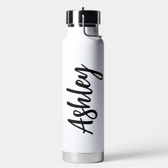 Personalized Water Bottle with Straw – Custom Name Trinkflasche (Links)