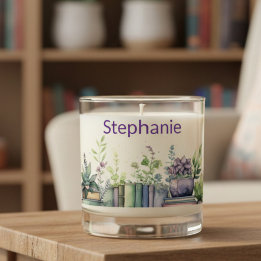 Personalized Watercolor Books and Plants