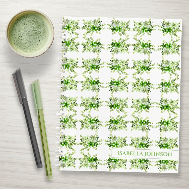 Personalized Watercolor Botanical Notebook Notizbuch (Von Creator hochgeladen)