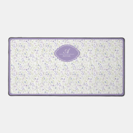 Personalized Watercolor Floral Schreibtischunterlage