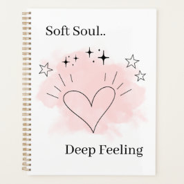 Personalized Watercolor Line Art Planner Notebook Planer