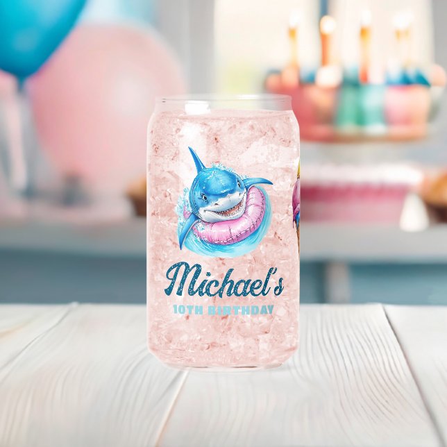 Personalized Waterpark Shark Pool Party (Insitu (Baby Shower))