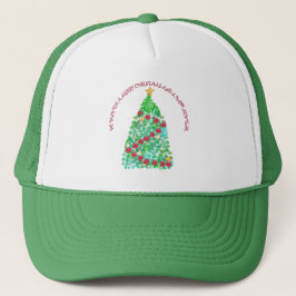 PERSONALIZED WE WISH YOU A MERRY CHRISTMAS TRUCKERKAPPE