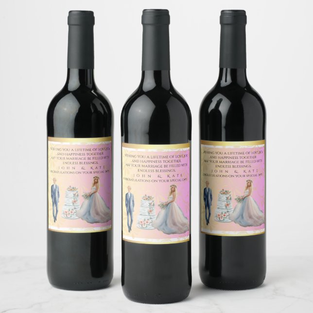 Personalized Wedding Bottle Labels: Make Your Day  Weinetikett (Flaschen)