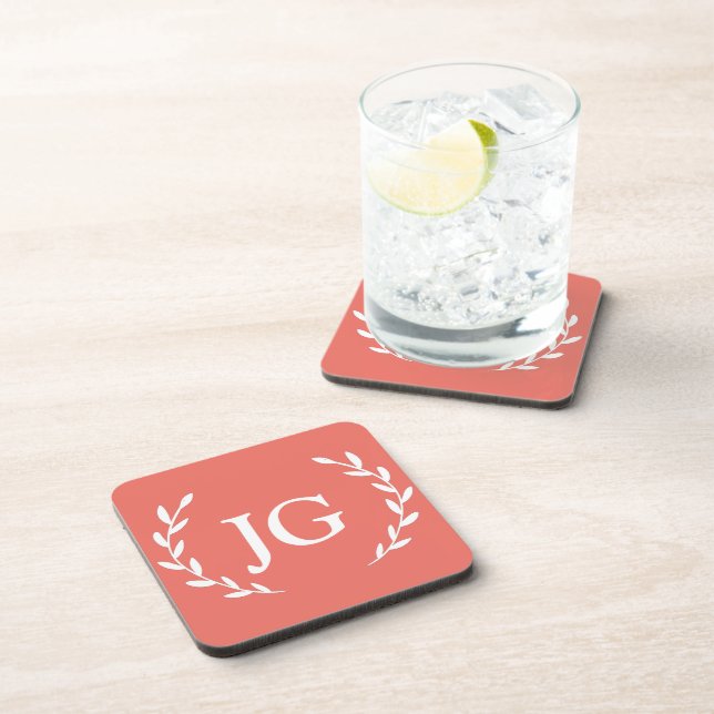 Personalized wedding coasters, Custom coaster gift Getränkeuntersetzer (Rechte Seite)