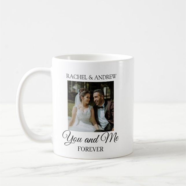 Personalized Wedding Photo Coffee Mug | Custom Kaffeetasse (Links)