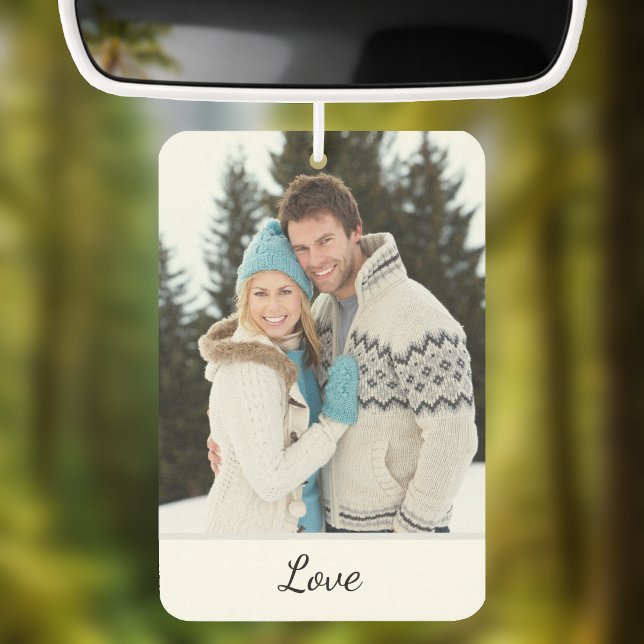 Personalized Wedding Photo With Initials  Autolufterfrischer (Von Creator hochgeladen)