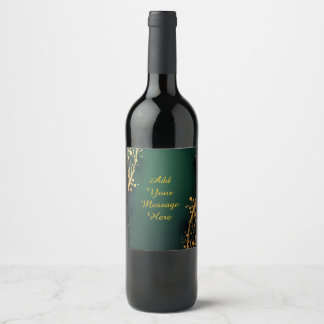 Personalized Wedding Wine Bottle Label Weinetikett