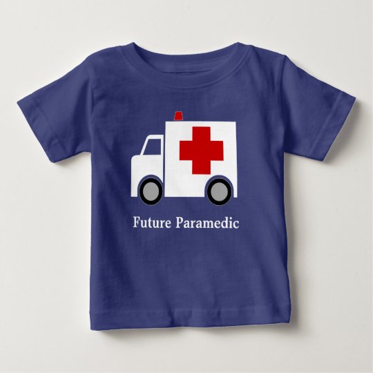 Personalized| weißer zukünftiger Sanitäter Baby T-shirt