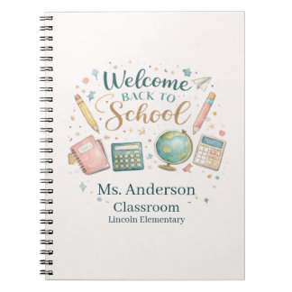 Personalized Welcome Back to School Teacher Notizblock