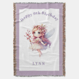 Personalized Whimsical Floral Fairy Decke