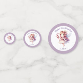 Personalized Whimsical Floral Fairy Konfetti