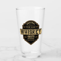 Personalized Whiskey on the Rocks Liquor Label Bar
