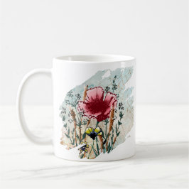 Personalized Wildflower Paint Splatter  Kaffeetasse
