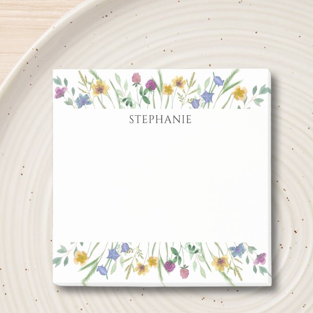 Personalized Wildflower Post-it Notes Klebezettel (Von Creator hochgeladen)