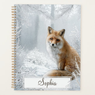 Personalized Winter Woodland Fox
