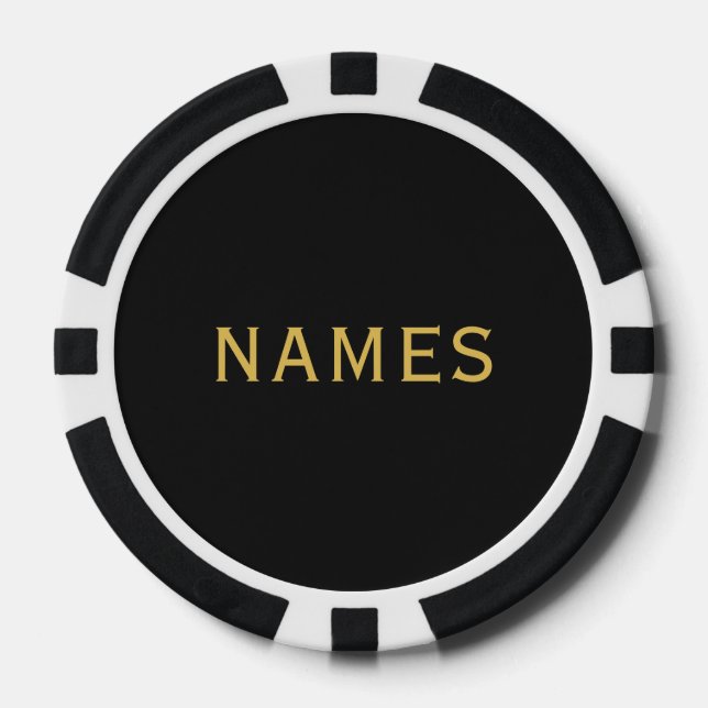 Personalized With Last Name or Nickname on Them Pokerchips (Vorderseite)
