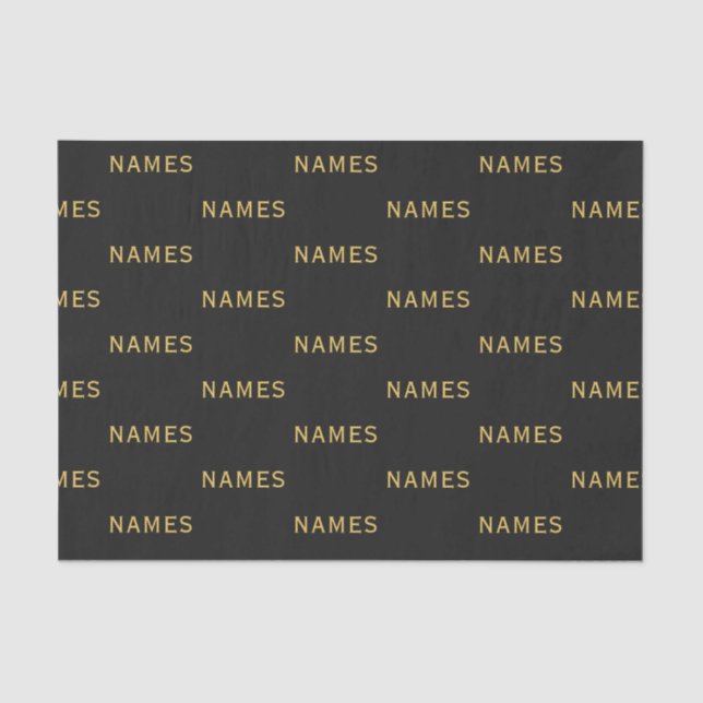 Personalized With Last Name or Nickname on Them Seidenpapier (Vorderseite)