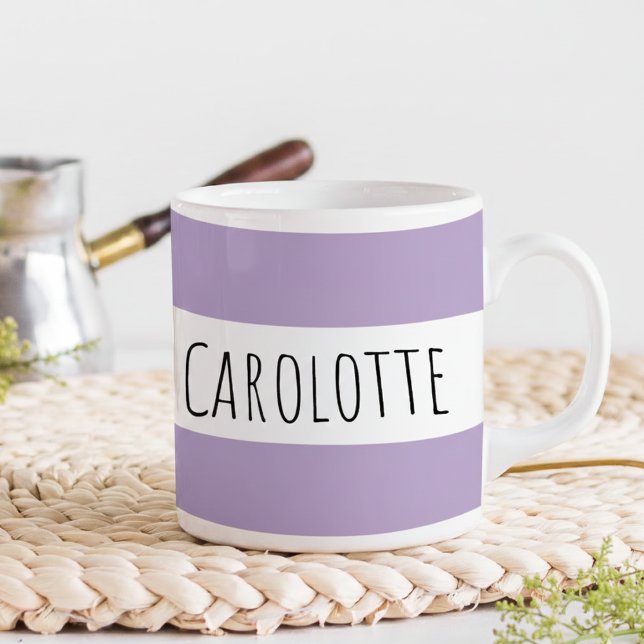 Personalized With Name Custom Lilac Kaffeetasse (Von Creator hochgeladen)