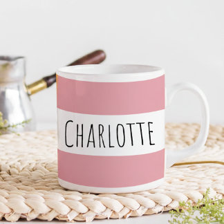 Personalized With Name Custom Pink Kaffeetasse