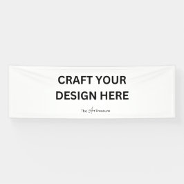 Personalized with Your Design, Logo Message2.5'x8' Banner