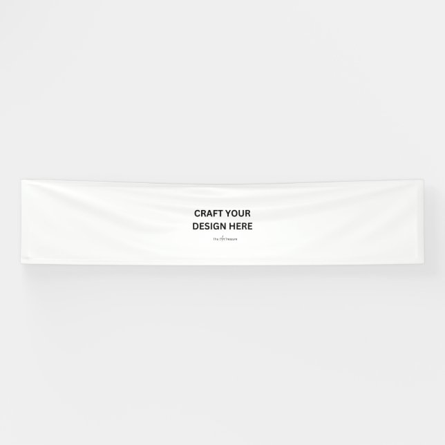 Personalized with Your Design,Logo,Message 2.5'x12 Banner (Horizontal)