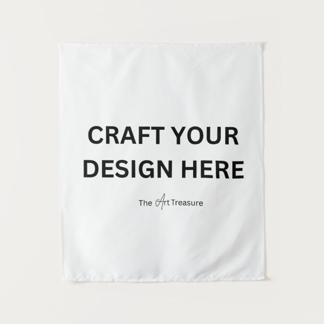 Personalized with Your Design, Logo, or Message  Wandteppich (Vorderseite)