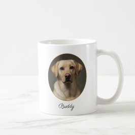 Personalized Yellow Labrador by My Side Kaffeetasse