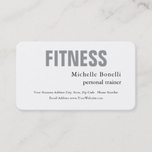 Personaltrainer Fitness Modern Elegant  Visitenkarte