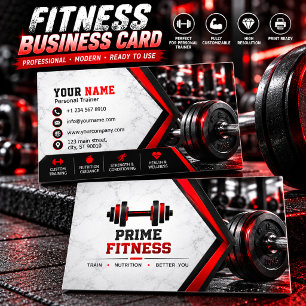 Personaltrainer Fitness Visitenkarte Modern