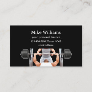 Personaltrainer-Glossy-Geschäftskarten Visitenkarte