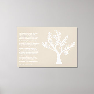 PersonalTrees - Warm Gray - Poet Tree Leinwanddruck