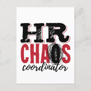 Personalverantwortlicher Chaos-Koordinator Postkarte