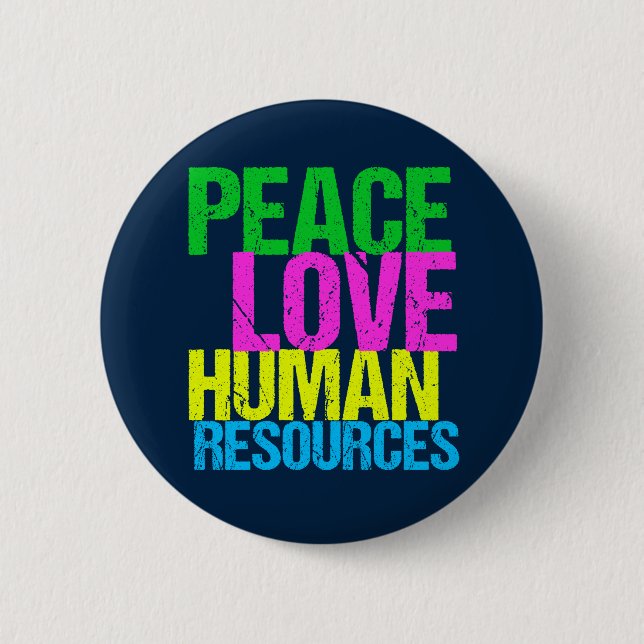 Personalverantwortlicher des Büros für die Liebe F Button (Vorderseite)