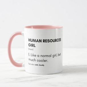 Personalwesen Coole Mädchen sagen Tasse