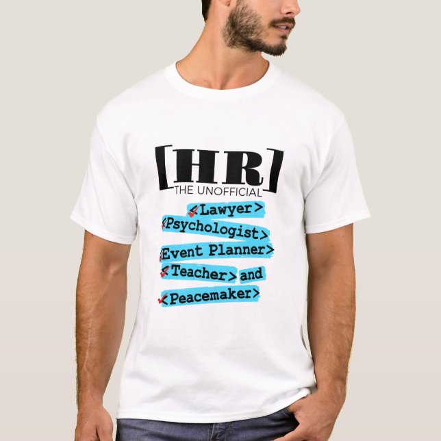 Personalwesen Unbürokratische und sonnige Personal T-Shirt (Vorderseite)