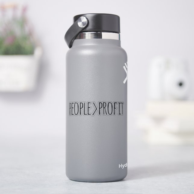 Personen mit Gewinnaufkleber Aufkleber (HydroFlask)
