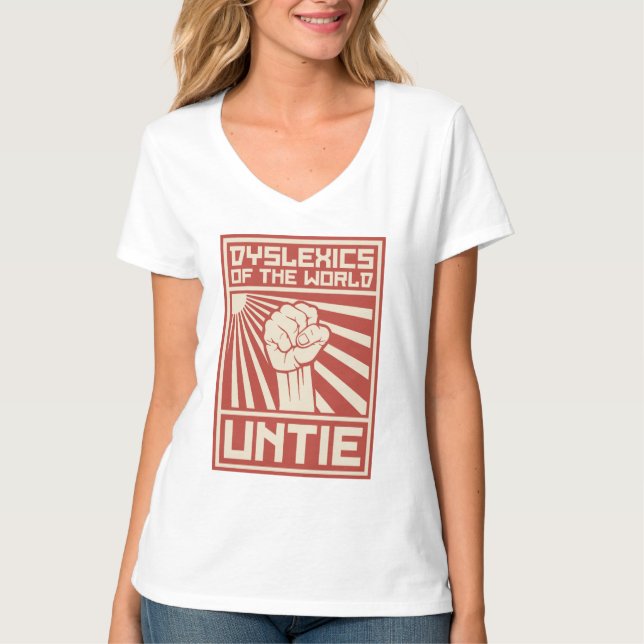 Personen mit Lesestörung der Welt LÖSEN sich T-Shirt (Vorderseite)