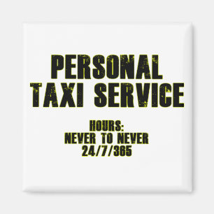 Personenbeförderung mit dem Taxi Magnet