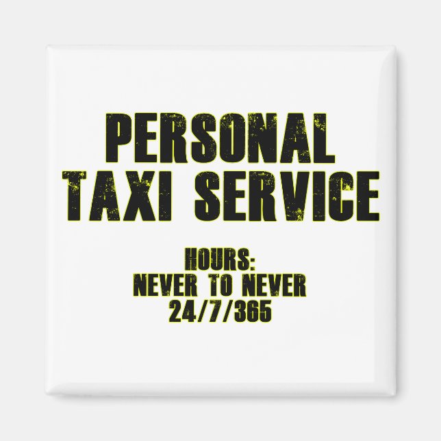 Personenbeförderung mit dem Taxi Magnet (Vorne)